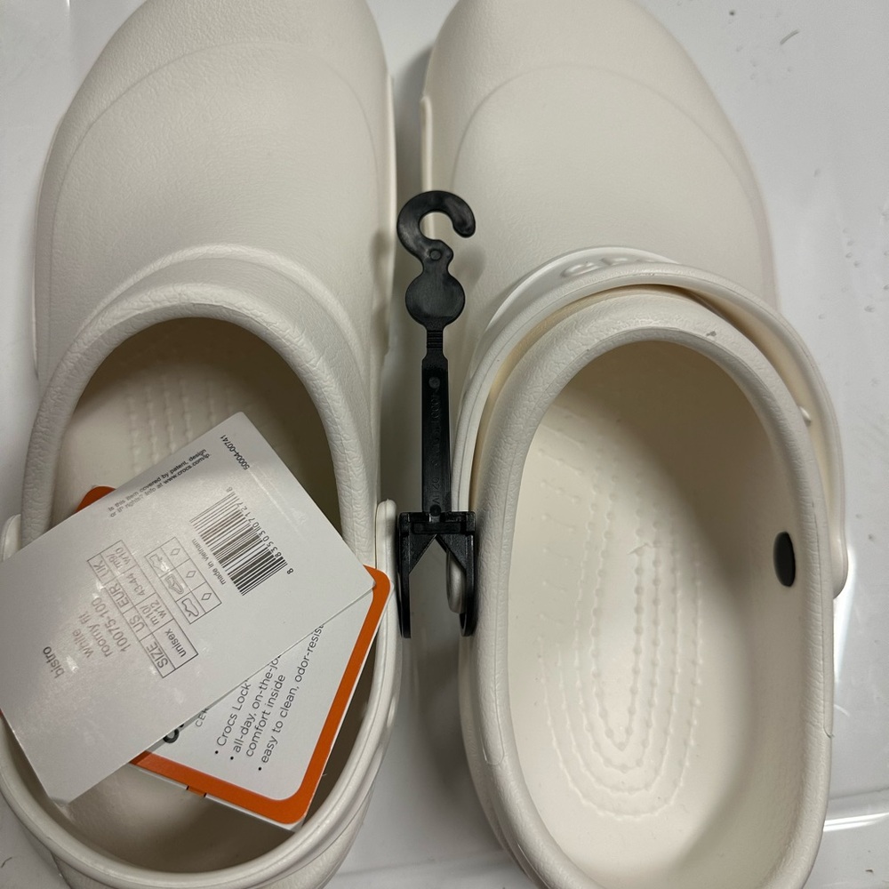 CROCS White Loafers Slip-On Comfort